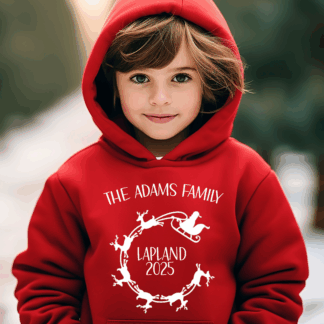 Lapland Hoodie Santa & His Reindeer