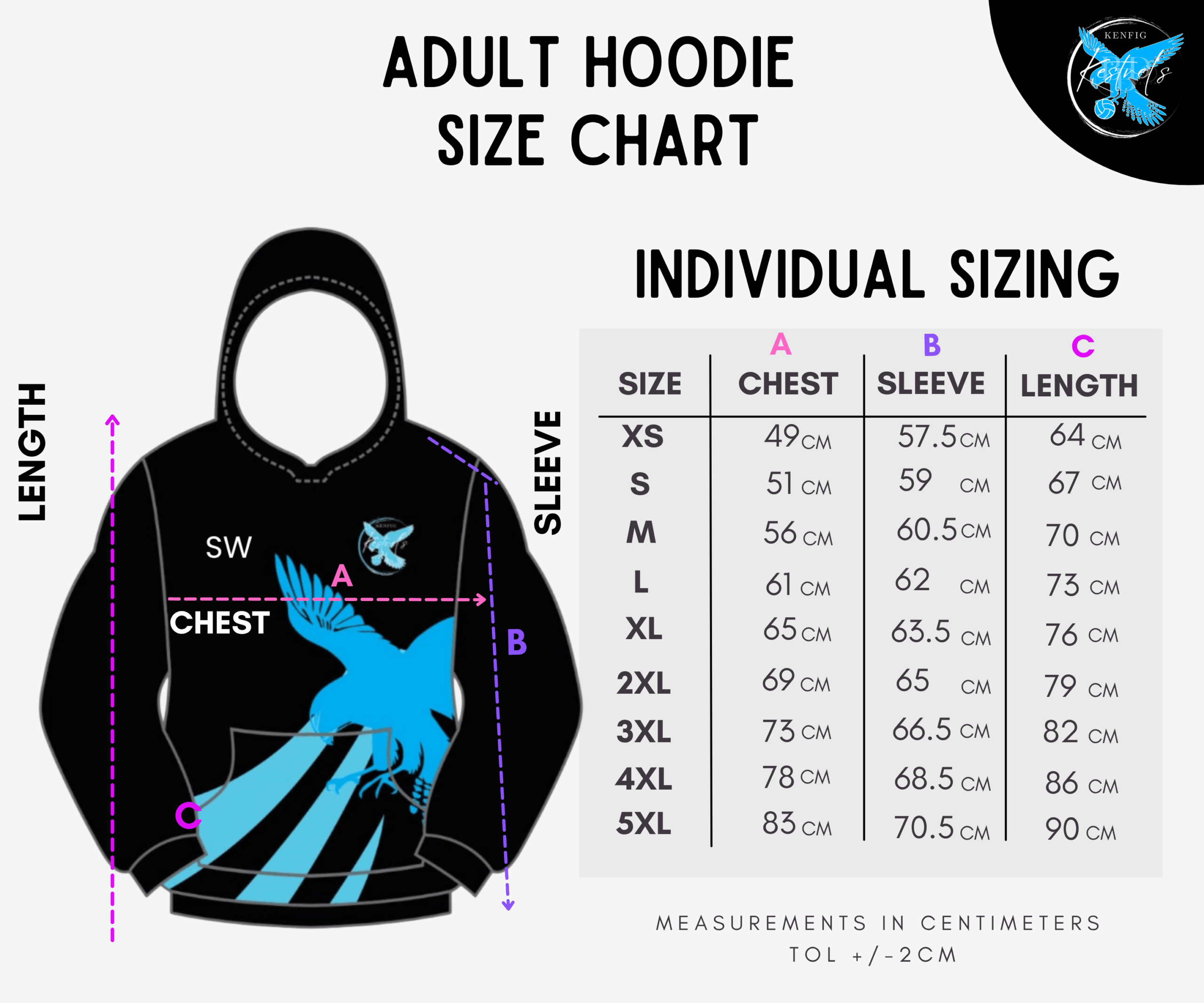 Kenfig Kestrels Submliated Hoodie - Image 5