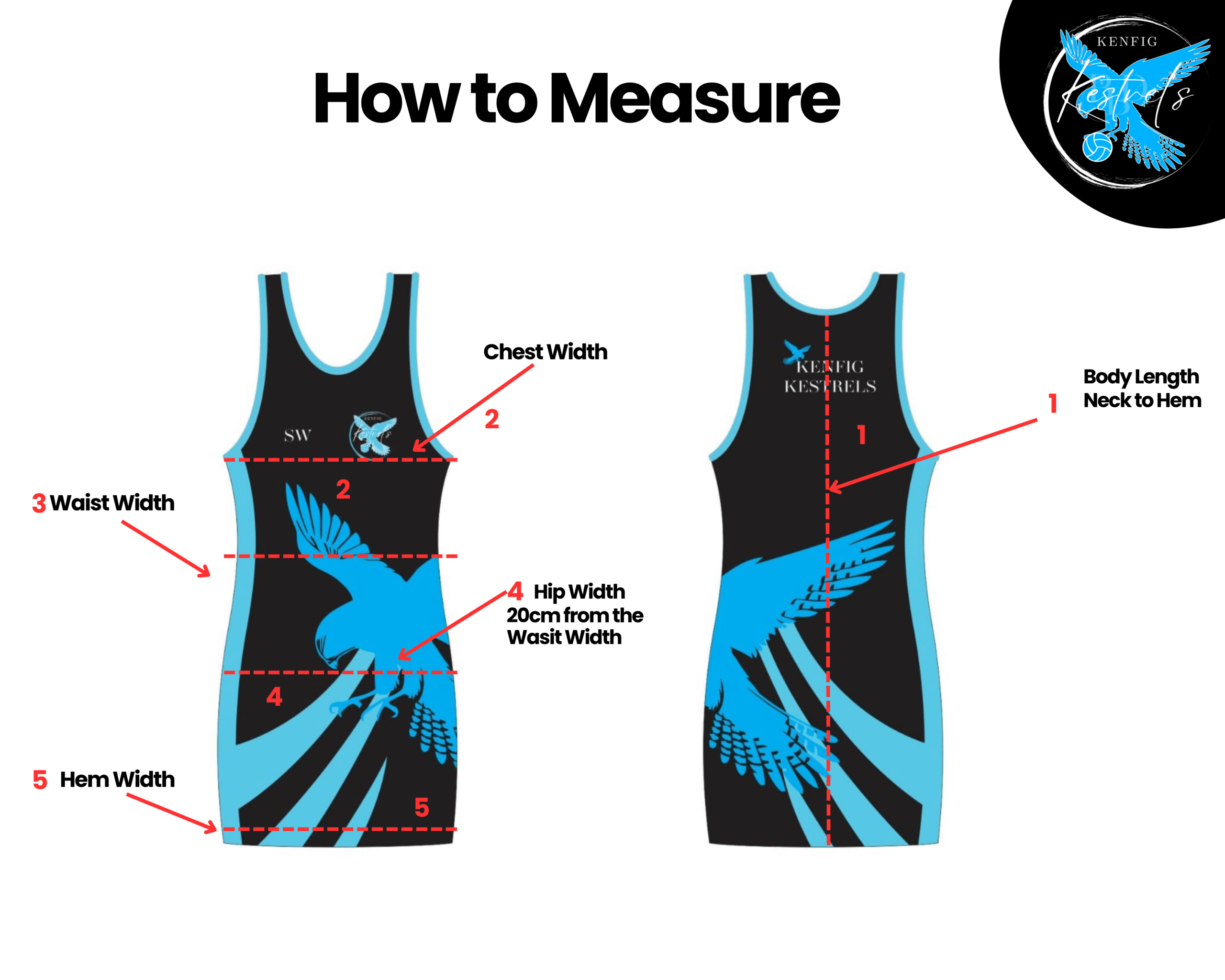 Kenfig Kestrels Netball Dress - Image 4