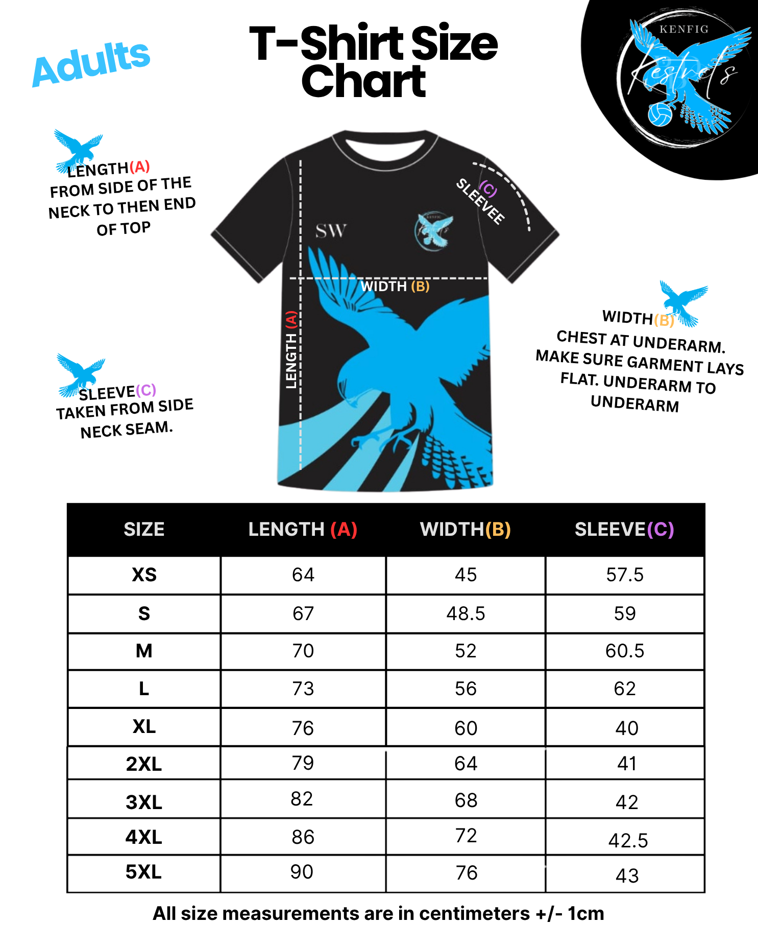 Kenfig Kestrels Sublimated T-Shirt - Image 5