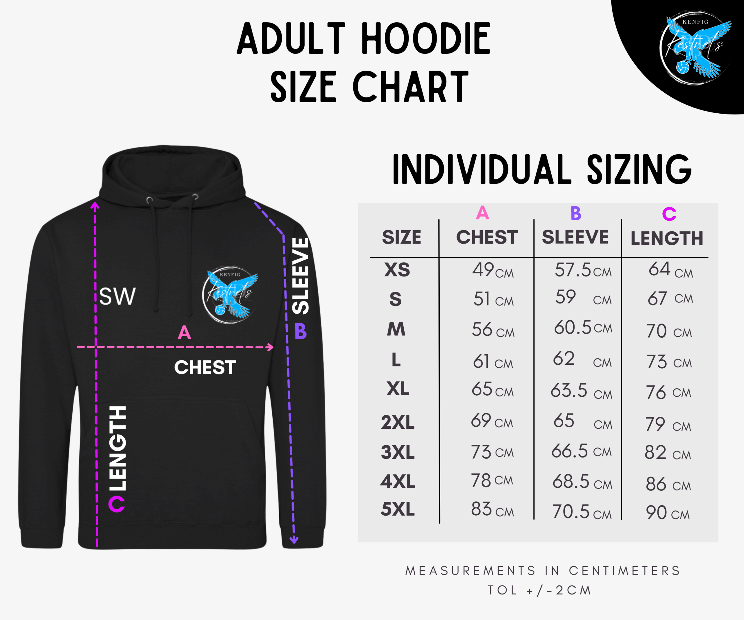 Kenfig Kestrels Cotton Hoodie - Image 5