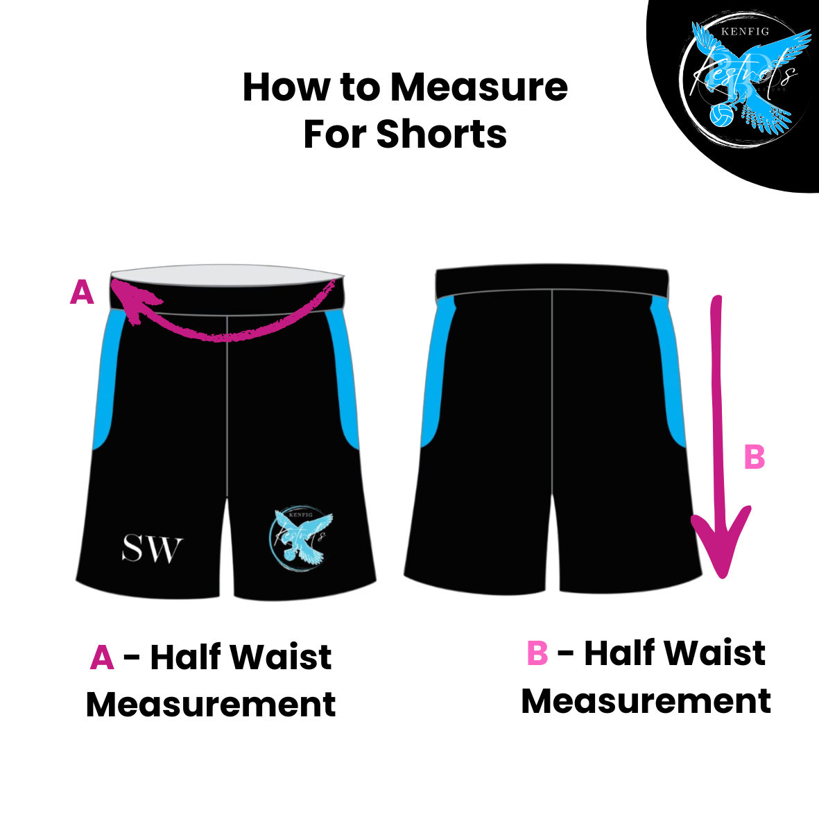 Kenfig Kestrels Netball Shorts - Image 4