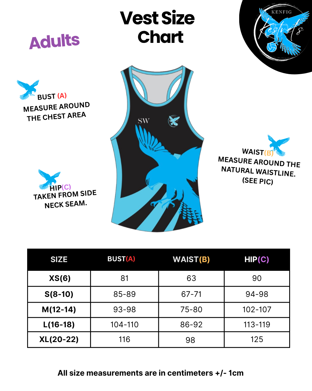 Kenfig Kestrels Netball Vest - Image 5