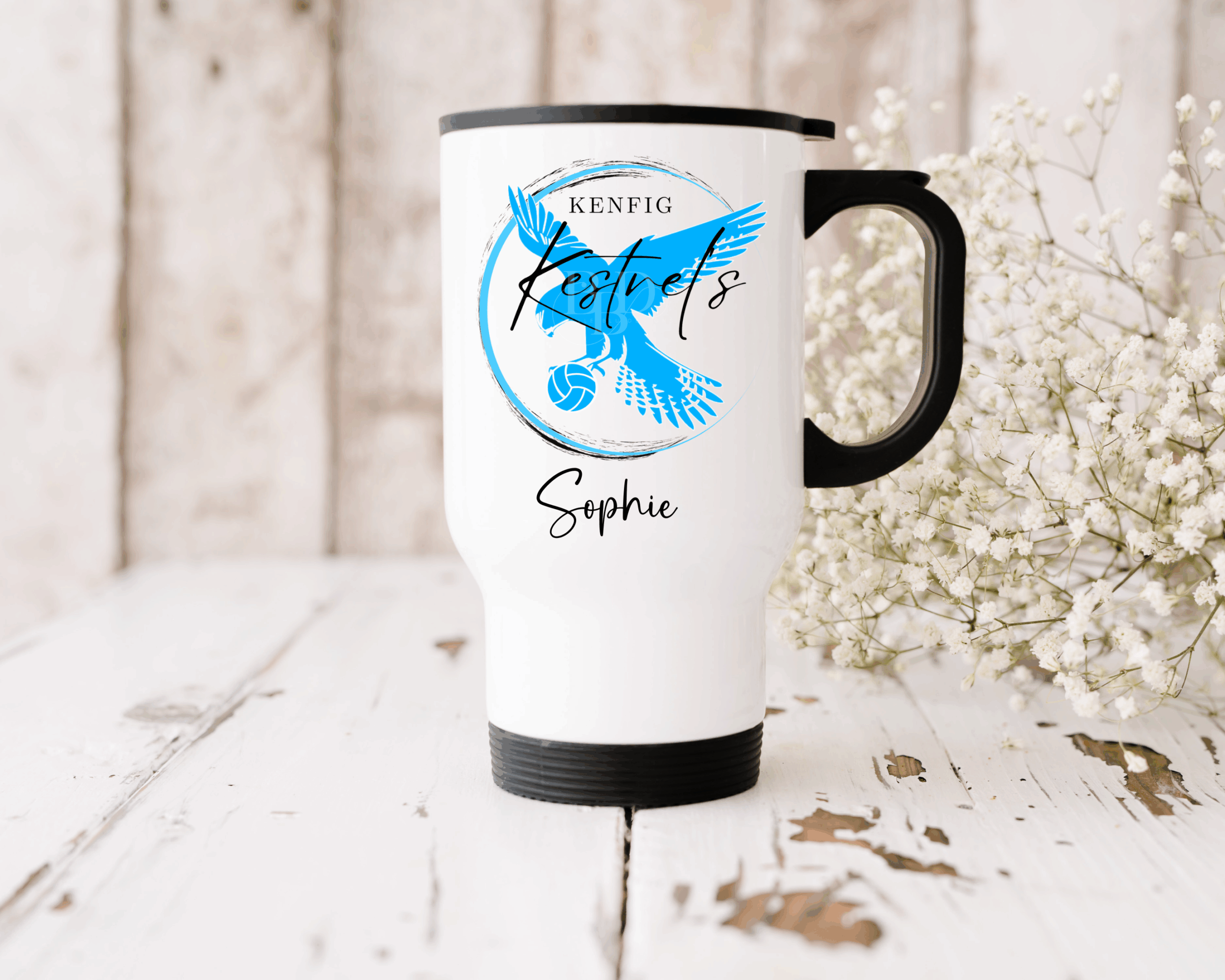 Kenfig Kestrels Travel Mug