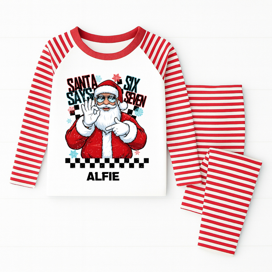 Six Seven Christmas Pyjamas Stripped Style