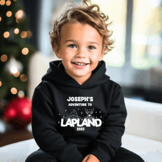 Lapland Hoodie Peeping Santa