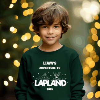 Lapland Jumper Peeping Santa