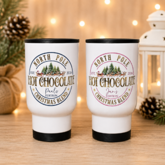 Personalised North Pole Christmas Blend Pink and Blue