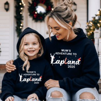 Lapland Hoodie Reindeer and Candy Cane