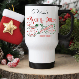Personalised North Pole Travel Mug