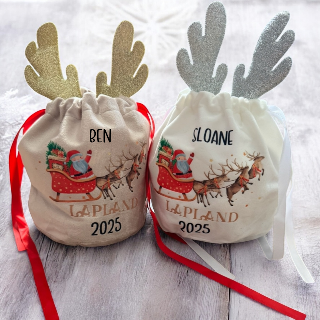 Lapland Santa and His Sleigh Gift Bag