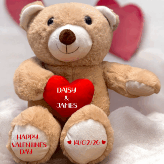 Personalised Valentines and Anniversary Teddy Bear