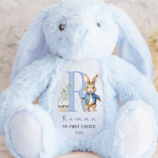 Personalised Easter Boy's Alphabet Bunny