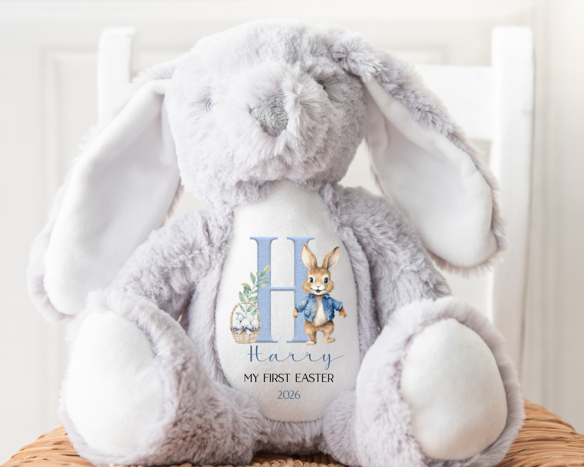Personalised Easter Boy's Alphabet Bunny - Image 3