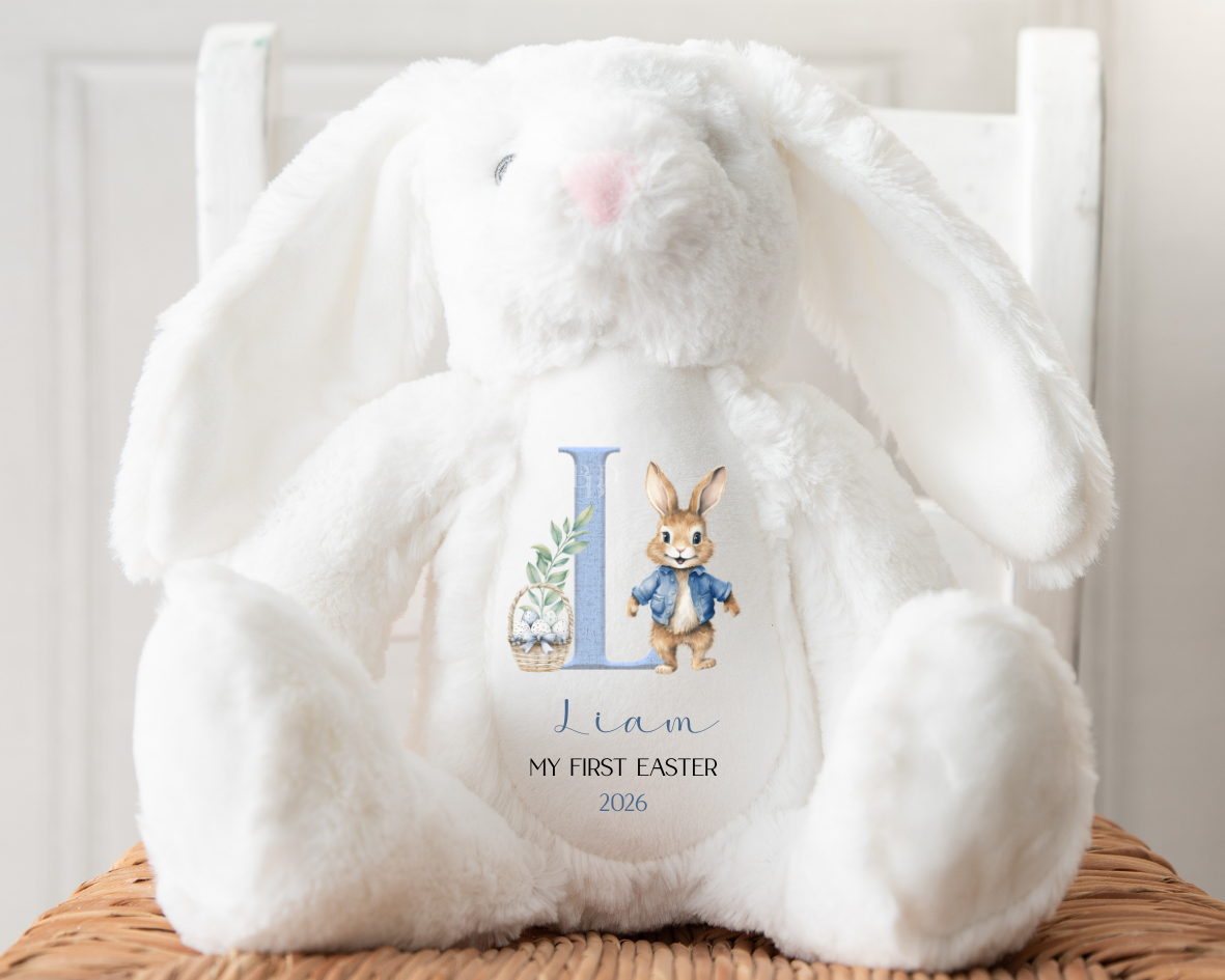 Personalised Easter Boy's Alphabet Bunny - Image 2