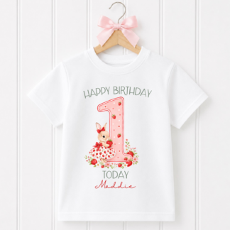 Girls Strawbunny Birthday T-Shirt or Jumper