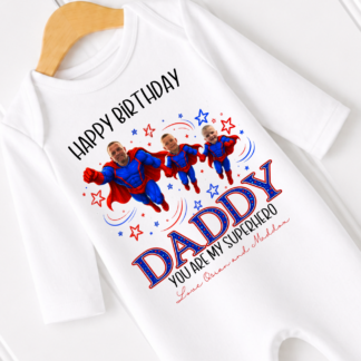 Dad "Superhero" Father’s Day Vest, Baby-grow or Bib