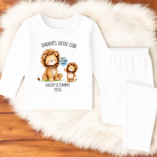 Personalised Boy's Daddy's Little Cub Father's Day Pyjamas