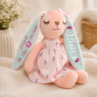 Personalised Birth Sleeping Bunny Bunny