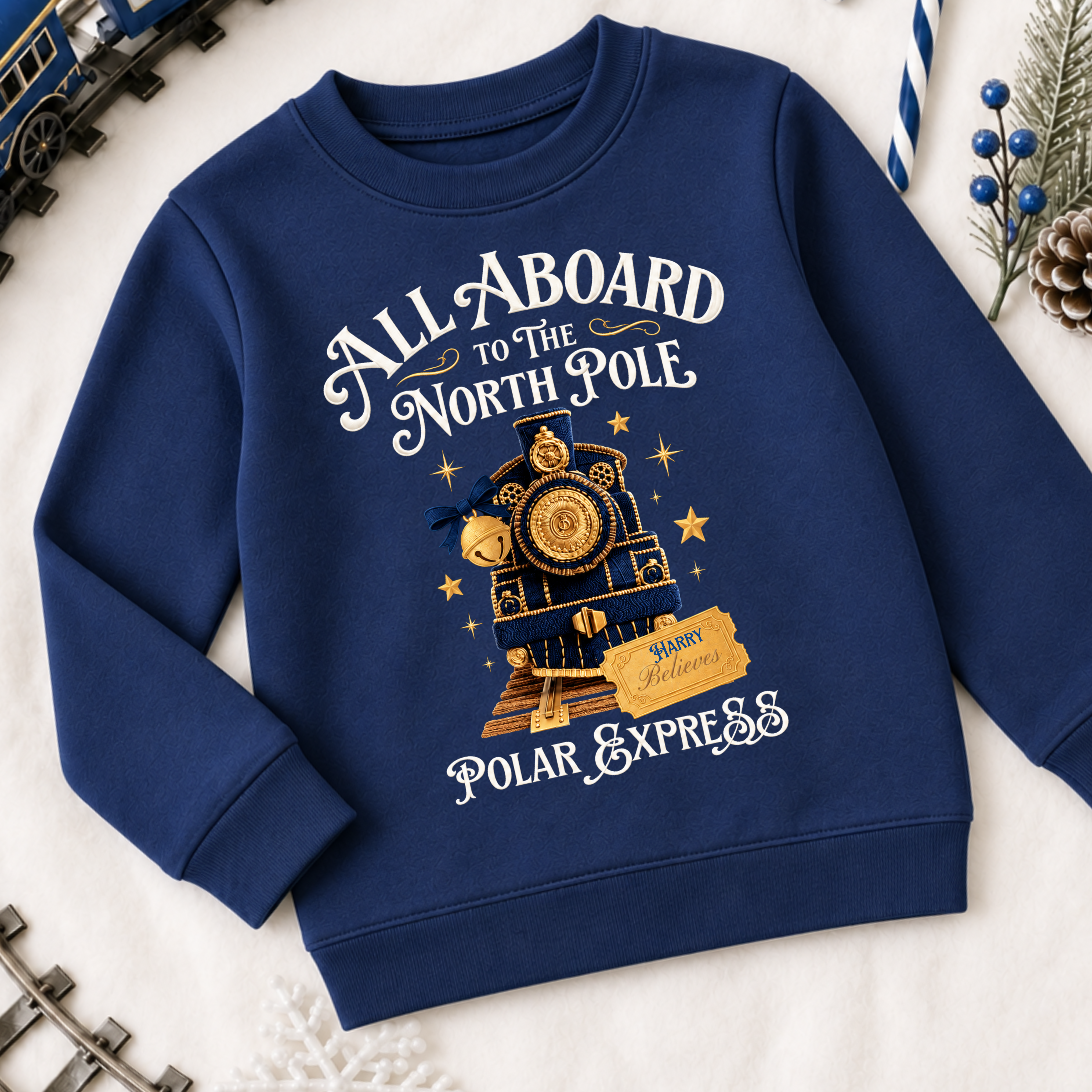 Polar Express Embroidered Style Jumper 1