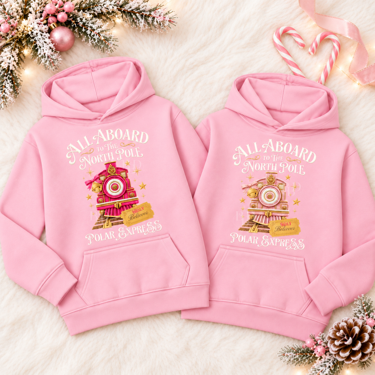 Polar Express Embroidered Hoodie - Image 5