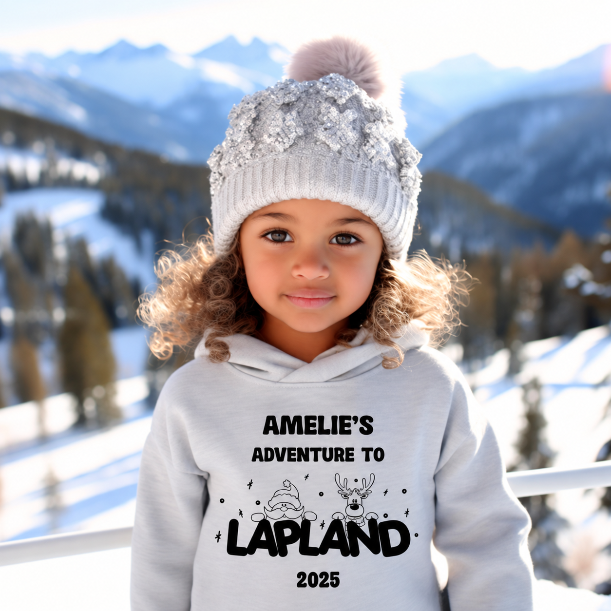 Lapland "Peeping Santa" Hoodie - Image 2