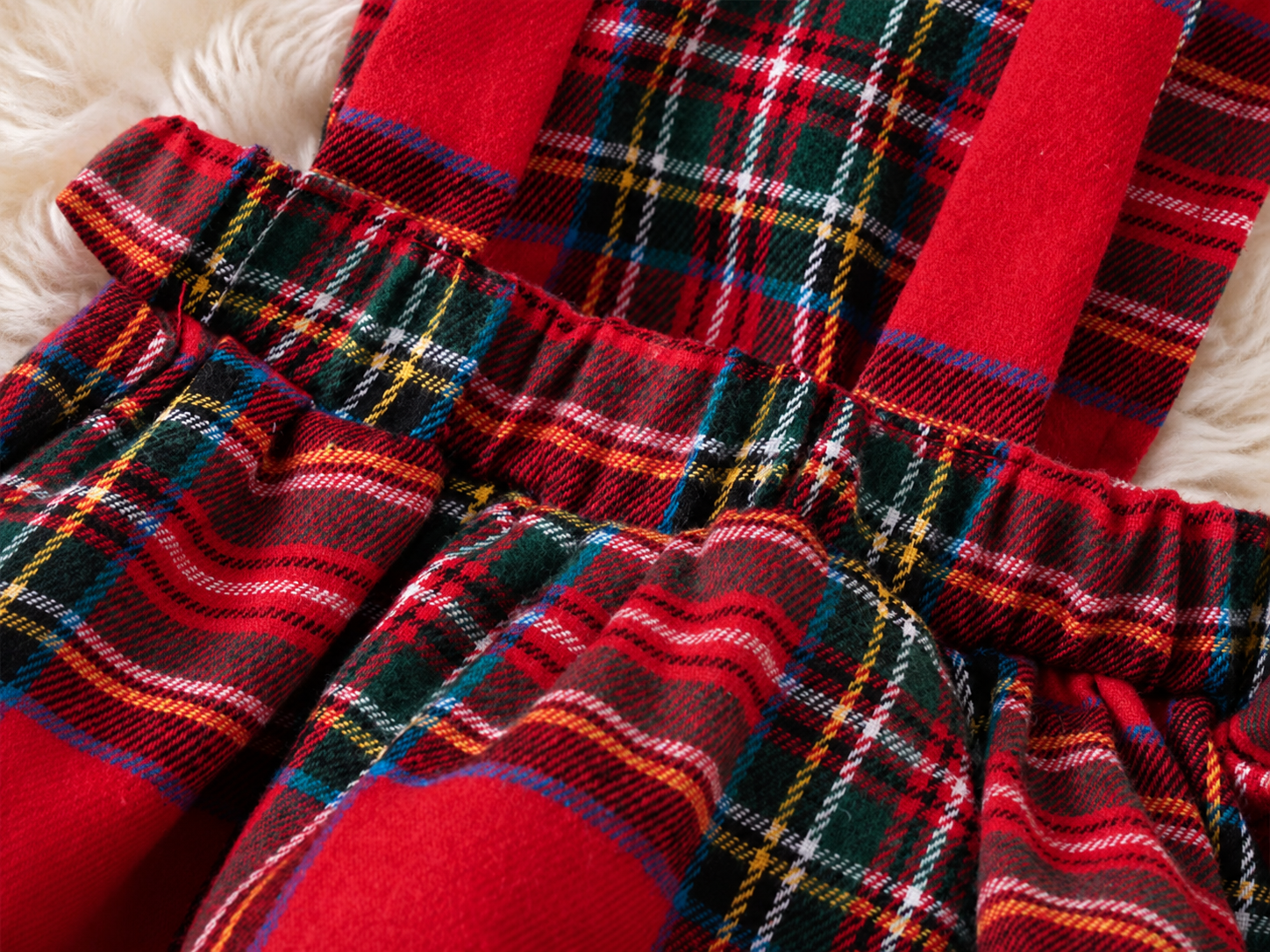 Christmas Tartan Dress And Matching HeadBand - Image 5