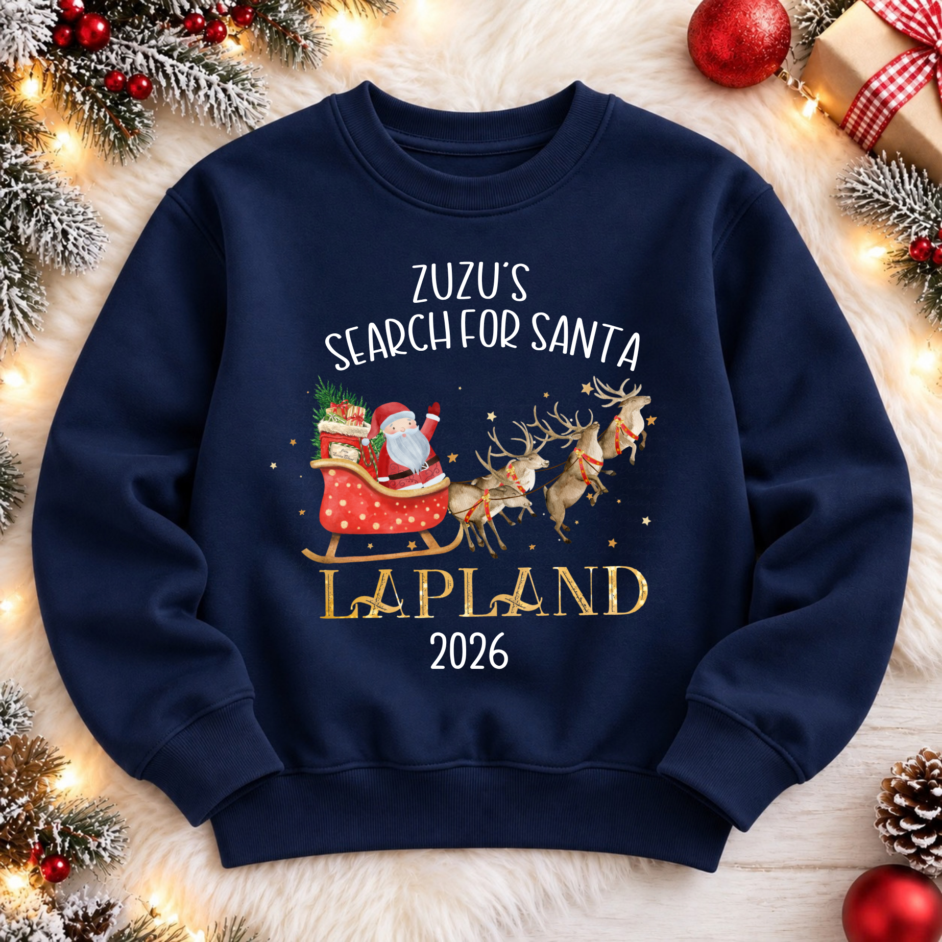 Lapland "Santa and His Sleigh" Jumper - Image 2