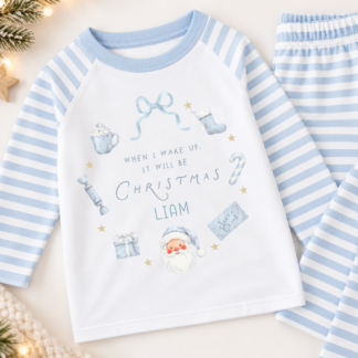 Personalised My First Christmas Pyjamas Blue