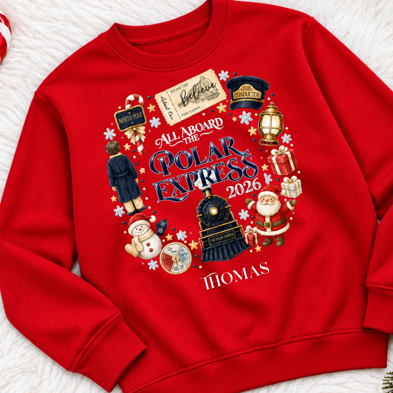 Polar Express Circle Design Jumper - Image 2