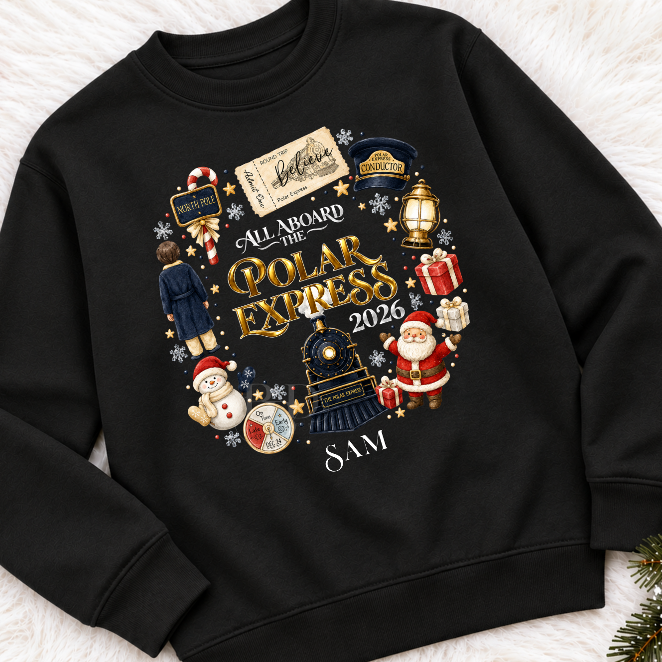 Polar Express Circle Design Jumper - Image 4